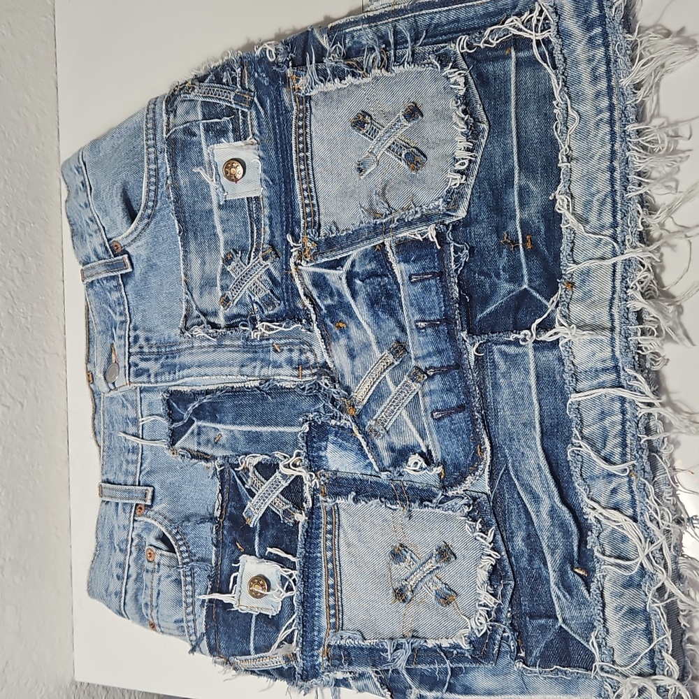 Levi's Custom Re-Worked Denim Skirt